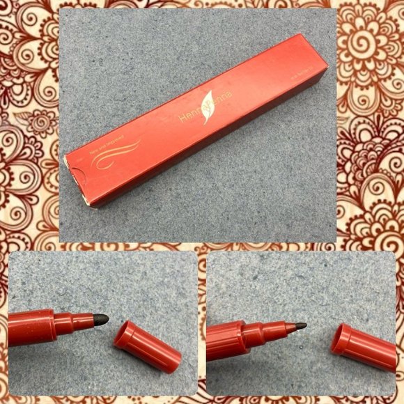 Herbicin Other - Henna Penna Pen Marker Original Brown Tea Tree Oil Long Lasting Temporary Hand
